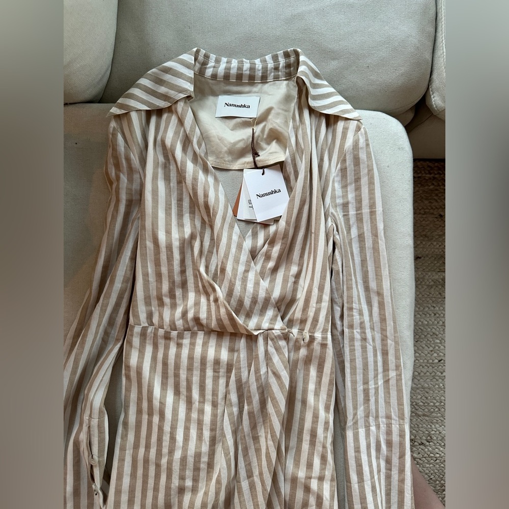 NANUSHKA Linen Blend Shirtdress NWT - Picture 5 of 5